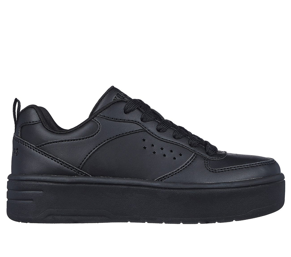 Zapatillas Court High Skechers Negro