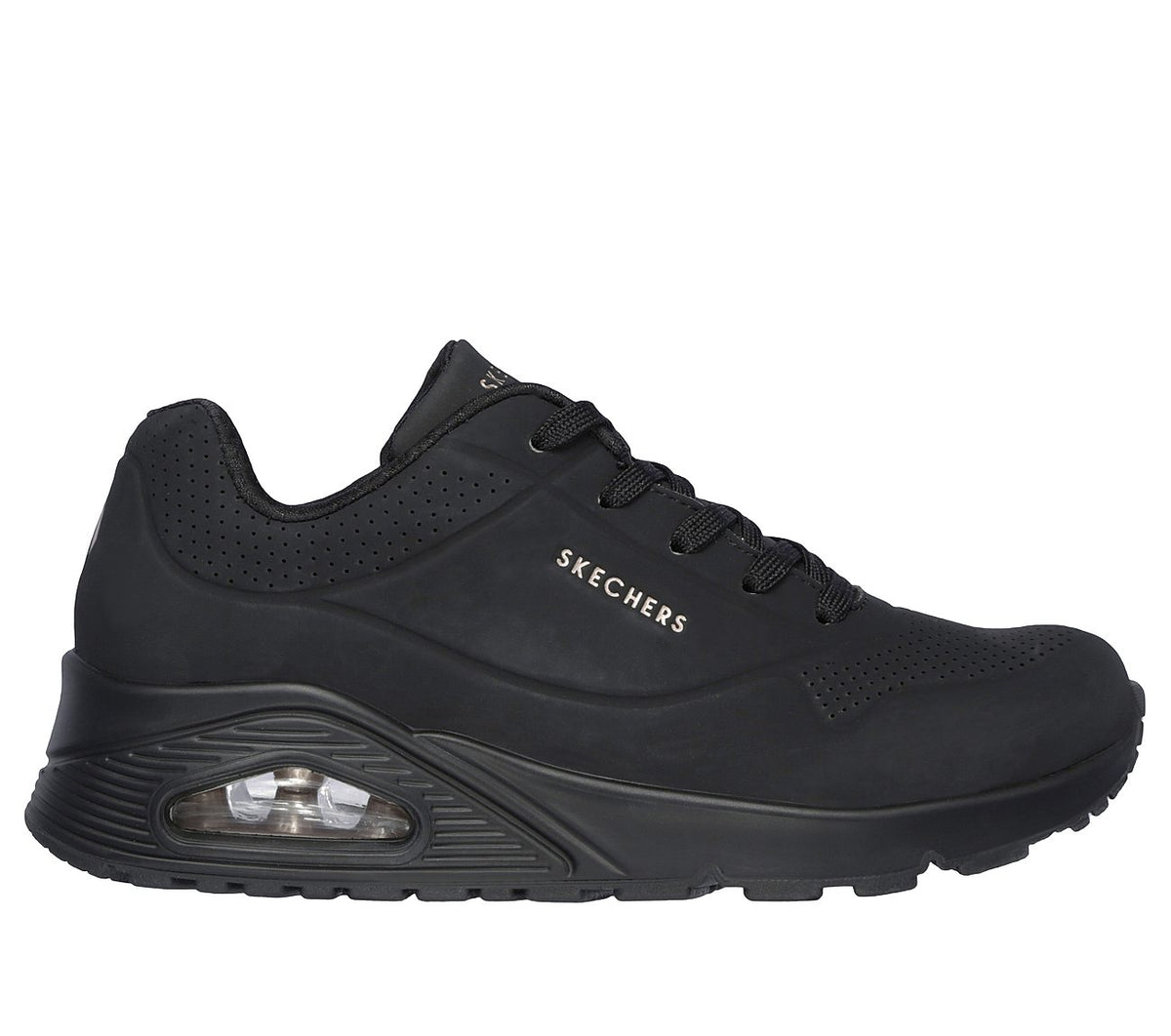 Zapatillas Uno -Stand On Air Skechers Negro