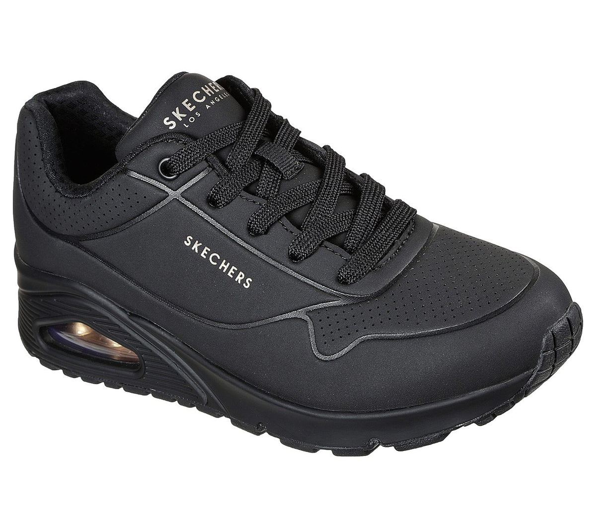Zapatillas Uno -Stand On Air Skechers Negro