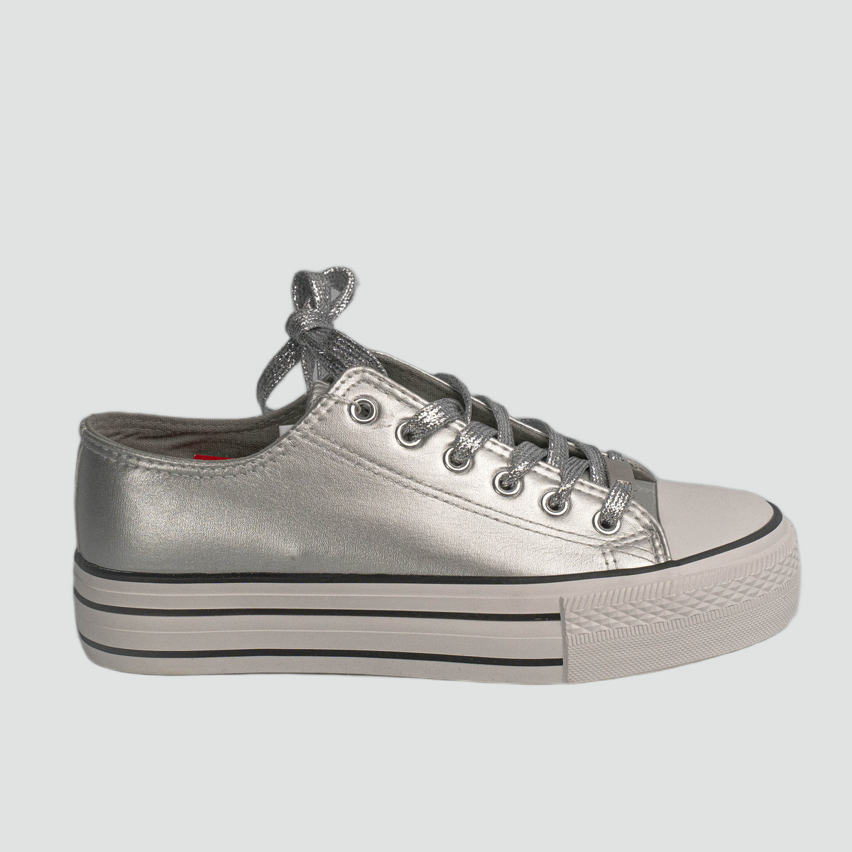 Zapatilla Kitt María Pía Plata