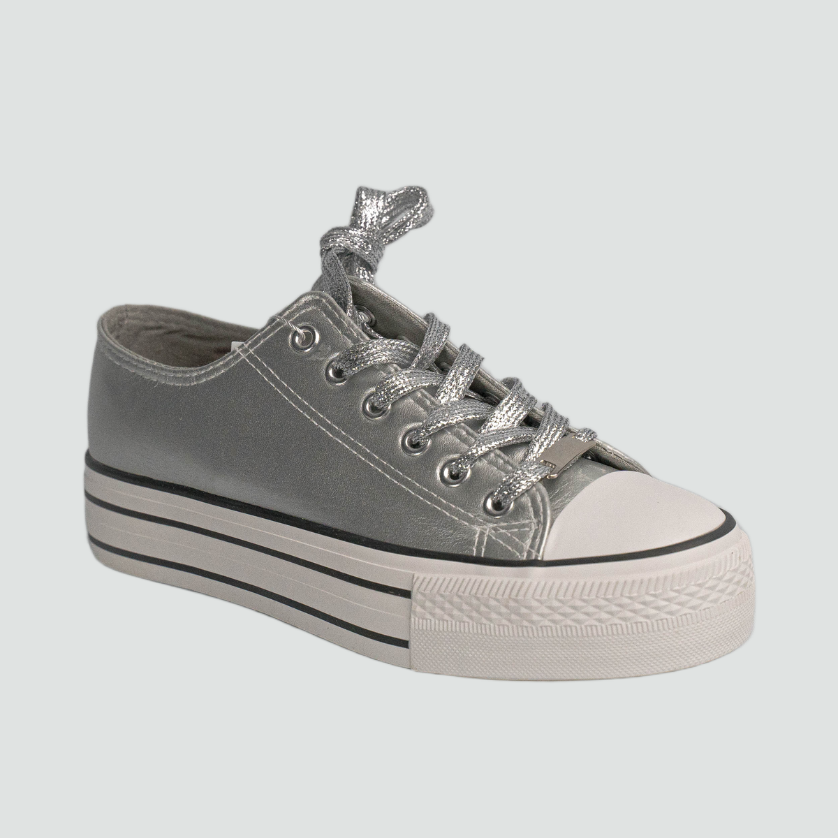 Zapatilla Kitt María Pía Plata