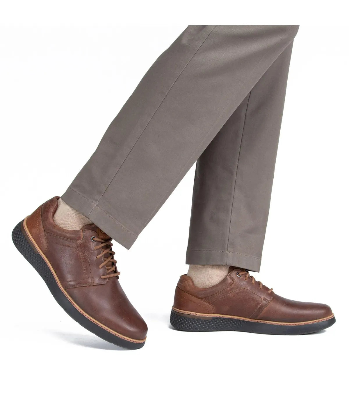 Zapato Guante Colorado Café